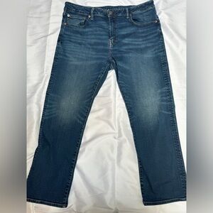 AE AIRFLEX+ RELAXED STRAIGHT JEAN 36x30 Authentic Dark Indigo